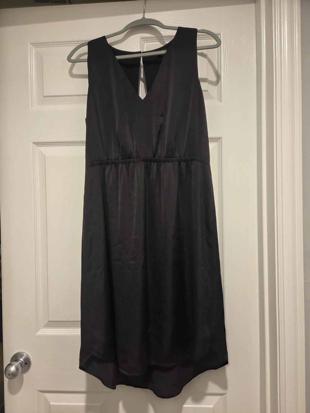 Madewell Black Sleeveless V-Neck A-Line Dress